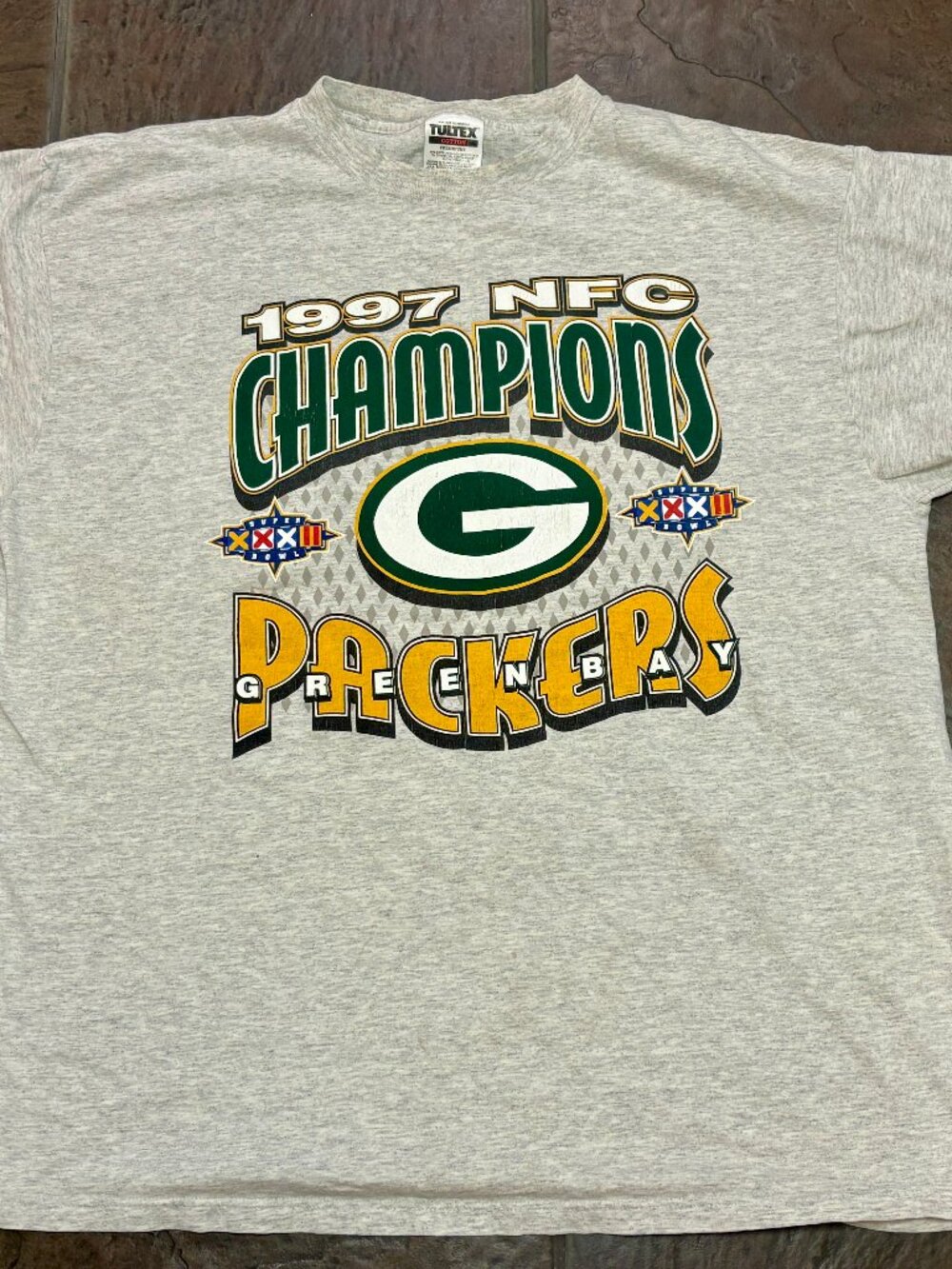 ~~Vintage Tultex 1997 NFC Champions Green Bay Packers T-Shirt Size 2XL...VGUC!!!